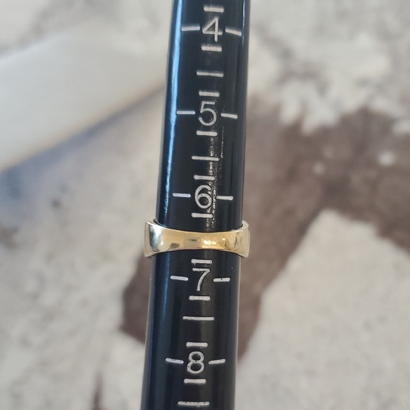 10K Yellow Gold Multi Gemstone Ring Wide Band Peridot Garnet Topaz Amethyst 4g+ - Picture 4 of 13